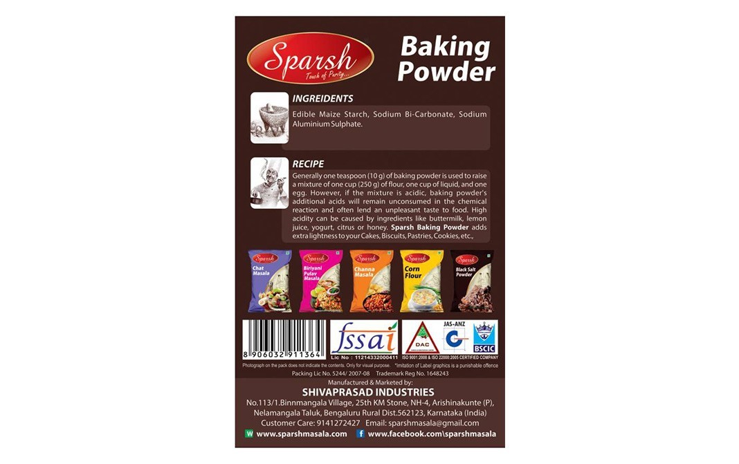 Sparsh Baking Powder    Box  500 grams